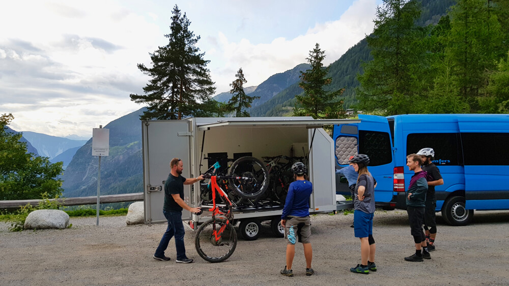 mountain bike transport trailer